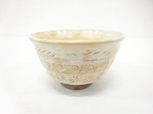 渓峰造　花三島　申　茶碗